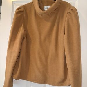 Dudley Stephens Camel Puff Sleeve Palmer Fleece